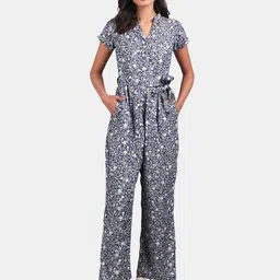 INDOPHILIA Floral Printed Basic Jumpsuit-image-12