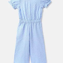 United Colors of Benetton Girls Self Design Puff Sleeves Basic Jumpsuit-24