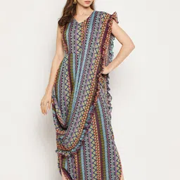 Uptownie Lite Printed Basic Jumpsuit with Dupatta-41