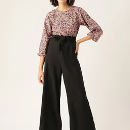 Sleek Italia Printed Waist Tie-Ups Basic Jumpsuit-picture-32