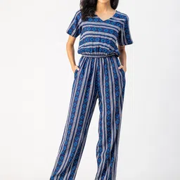 Moomaya Ethnic Motifs Printed Basic Jumpsuit-picture-11