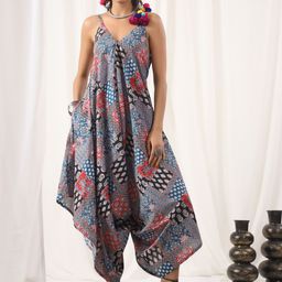 Jaipur Morni Women Cotton Printed Basic Jumpsuit-picture-17