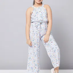 Stylo Bug Girls Floral Printed Pure Cotton Basic Jumpsuit-image-26