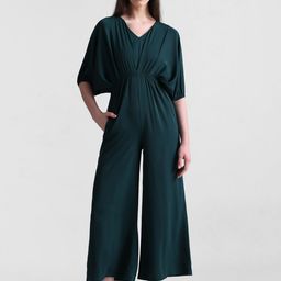 ONLY V- Neck Kimono Sleeveless Basic Jumpsuit-image-96
