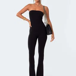 LULU & SKY Strapless Bootcut Basic Jumpsuit-picture-46