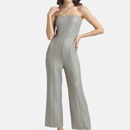 Kazo Self Design Strapless Basic Jumpsuit-image-22
