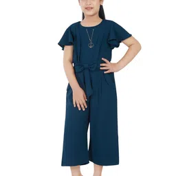 Peppermint Girls Waist Tie-Up Basic Jumpsuit-image-18