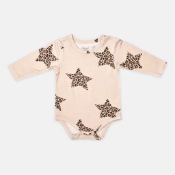 Softsens Girls Peach Printed Bamboo Bodysuit-image-26