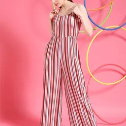 Freehand by The Indian Garage Co Striped Basic Jumpsuit-image-5
