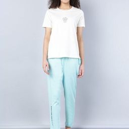 Aila Pure Cotton T-shirt With Pyjamas-image-7
