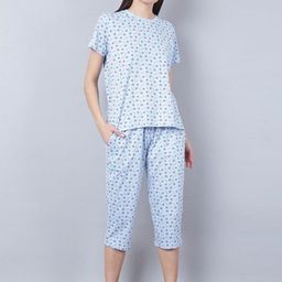 Aila Graphic Printed T-shirt With Capris-image-6