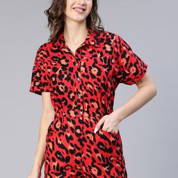 Oxolloxo Animal Printed Cotton Playsuit-picture-23