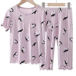 StyleCast Girls Graphic Printed T-Shirt & Pyjama-image-43