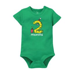 Zeezeezoo Infants Kids 2 Months Birthday Printed Bodysuit-image-66