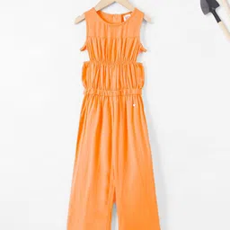 Ed-a-Mamma Girls Cotton Cut Out Sustainable Basic Jumpsuit-image-74