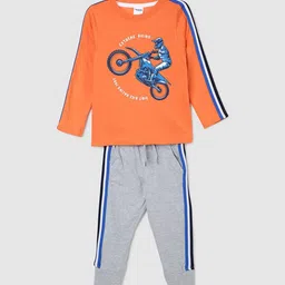 max Boys Graphic Printed Pure Cotton Night suit-29