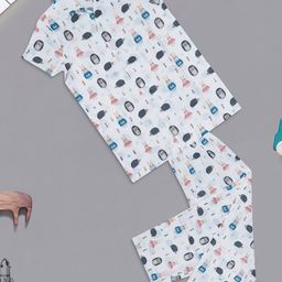 BAESD Kids Graphic Printed Pure Cotton Night Suit-77