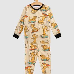 YK Boys Yellow & Blue Printed Night suit-image-41