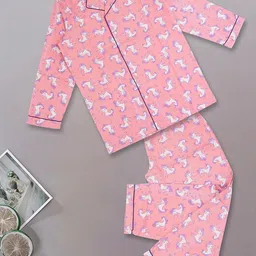 BAESD Kids Printed Pure Cotton Night Suit-21