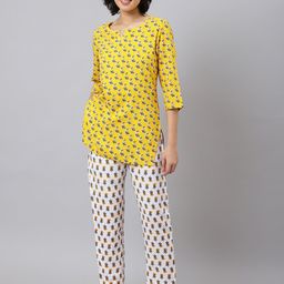 Khushal K Women Printed Round Neck Night suit-image-84