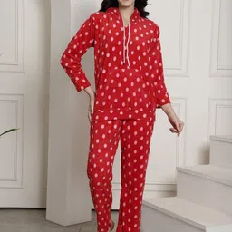 Secret Wish Polka Dot Printed Night Suit-image-74