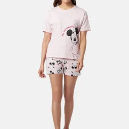 Dreamz by Pantaloons Mickey Mouse Printed Pure Cotton Night Suit-picture-43