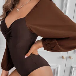 StyleCast Sweetheart Neck Solid Bodysuit image 3
