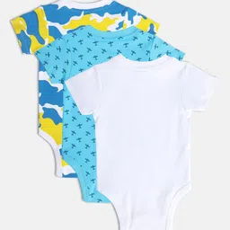 MINI KLUB Mto Infant Boys Pack Of 3 Printed Cotton Bodysuit-48