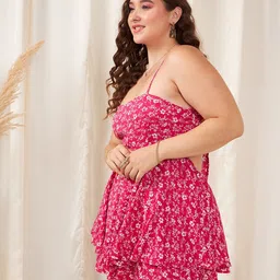 Berrylush Curve Printed with Layered Jumpsuit image 5