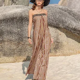 JC Mode Strapless Printed Basic Jumpsuit image 4