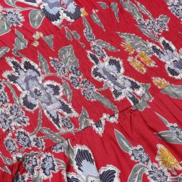 DEEBACO Red & Yellow Printed  Basic Jumpsuit image 3