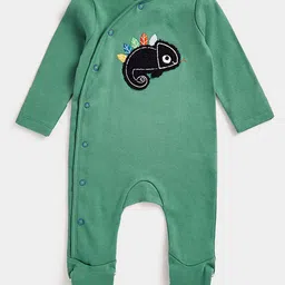 mothercare Infant Boys Embroidered Pure Cotton Sleepsuit-image-83