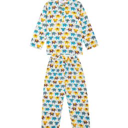 Budding Bees Boys Animal Printed Pure Cotton Night Suit-image-90