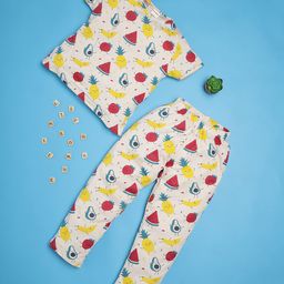 RAINE AND JAINE Girls Printed Night suit-image-93