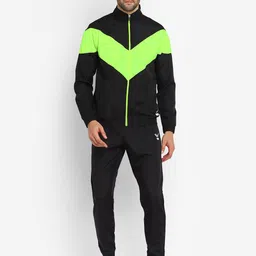 Yuuki Colorblocked Mock Collar Tracksuits-image-69