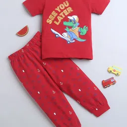 BUMZEE Infant Boys Printed Pure Cotton Night suit-picture-12