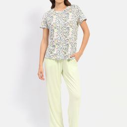 MADAME M SECRET Abstract Printed Night suit-image-32
