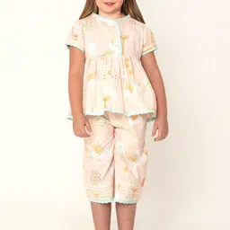 Cherry Crumble Girls Printed Night suit-picture-42