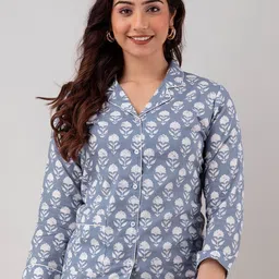 CELEBRAVO Floral Printed Pure Cotton Night Suit-picture-7