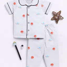 Clt.s Kids Printed Pure Cotton Night suit-image-14