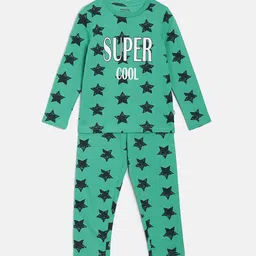 mackly Boys Conversational Printed Pure Cotton T-shirt With Pyjamas-image-51