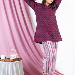 FEATHERS CLOSET Floral Printed Pure Cotton Co-Ords-image-60