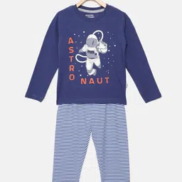 mackly Boys Graphic Printed Round Neck T-shirt With Pyjamas-image-37