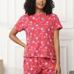 Bannos Swagger Printed Cotton Night suit-image-57