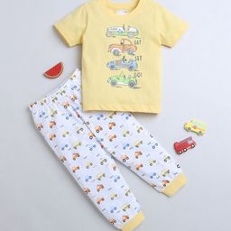 BUMZEE Infant Boys Printed Pure Cotton Night suit-image-127