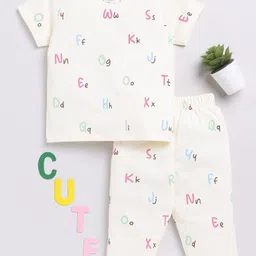 Clt.s Kids Conversational Printed Pure Cotton Night suit-image-92