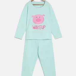 mackly Girls Printed Long Sleeves Night suit-image-22