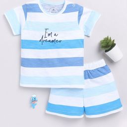 Clt.s Kids Striped Printed Pure Cotton Night suit-image-95