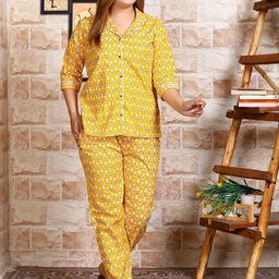 SP DESIGNS Floral Printed Pure Cotton Shirt With Trousers Co-Ords-picture-12