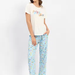 MADAME M SECRET Typography Printed Night suit-image-75